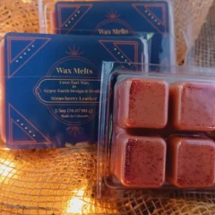 Strawberry Leather Wax Melts 2.5oz